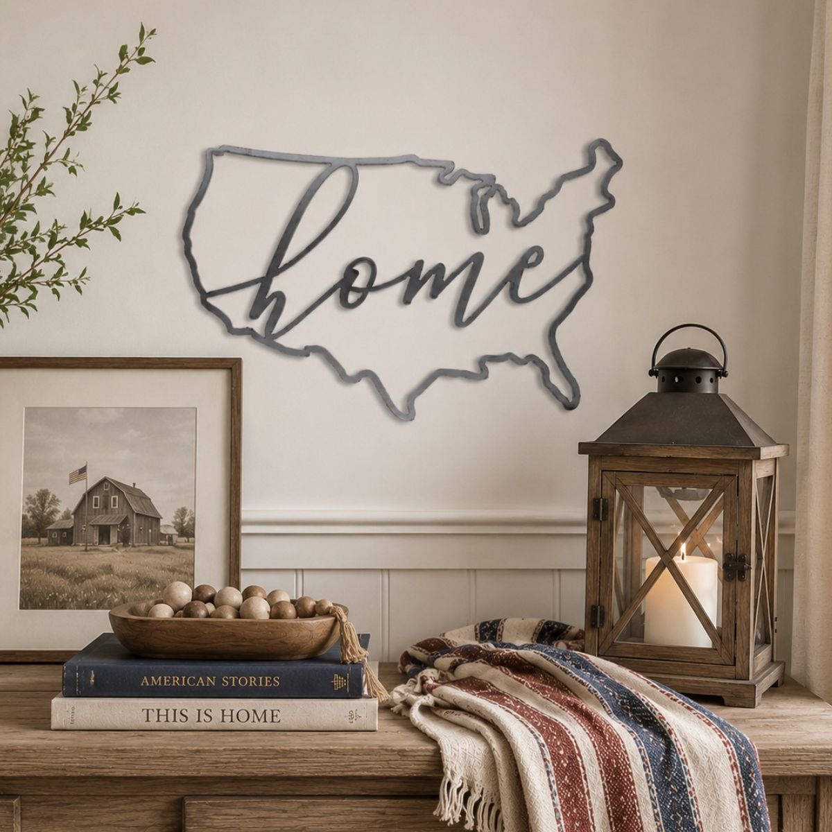 America Home Script Steel Wall Décor Sign – KEYSTONE STEEL CO.