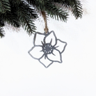 Daffodil Christmas ornament made from recycled steel