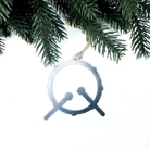 Drum Christmas ornament for drummers made from recycled steel