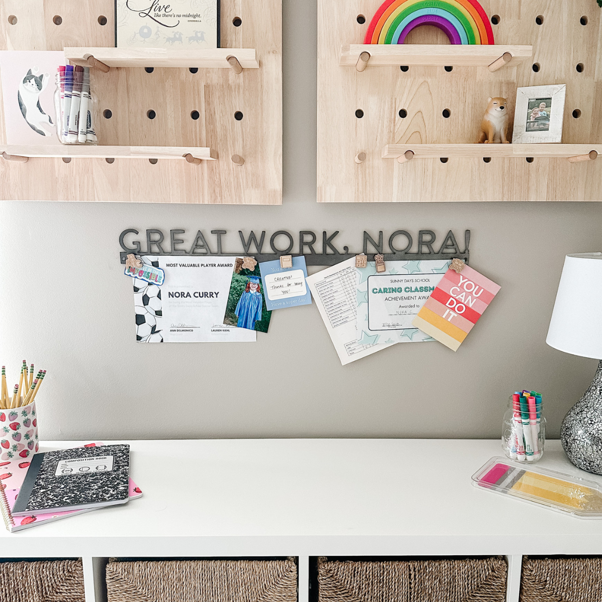 'Great Work, CUSTOM NAME' Steel Wall Sign in Sans Serif Font – KEYSTONE ...