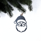 Santa Christmas ornament made from recycled steel